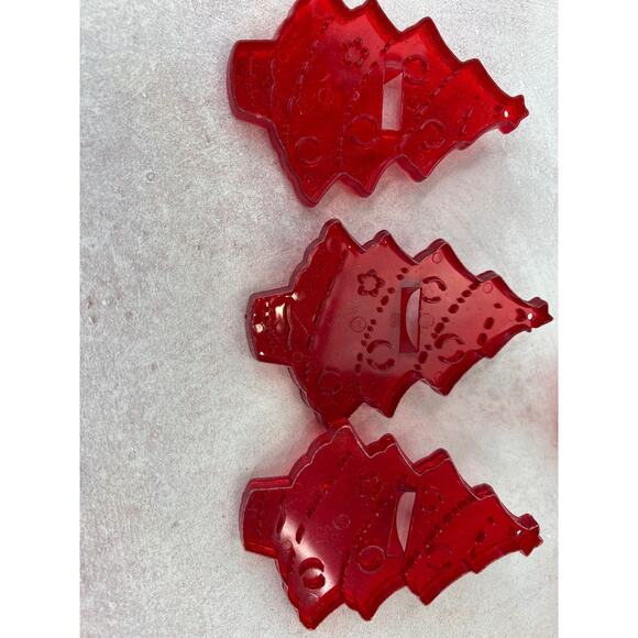 Plastic Christmas tree Cookie Cutters Set of 3 - Picture 2 of 6